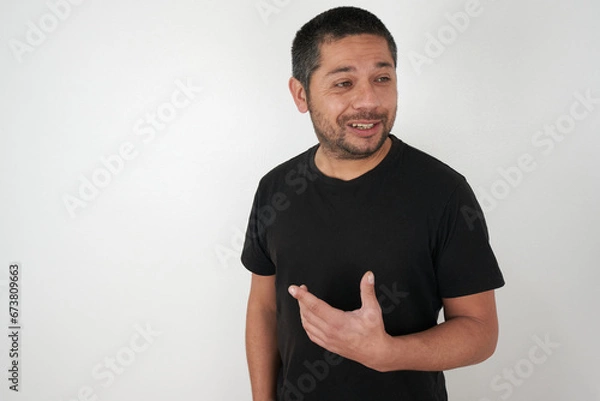 Obraz Concerned Man in a Neutral Setting