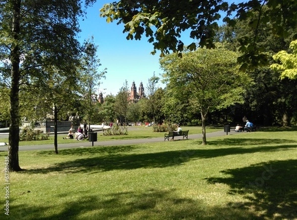 Obraz Summer in Kelvingrove park in Glasgow