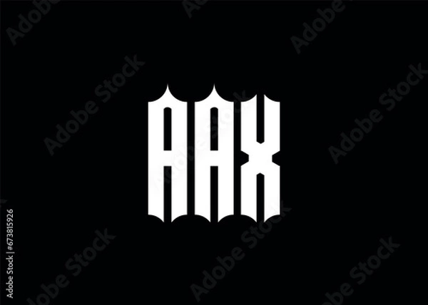 Obraz AAX initial monogram letter business logo.