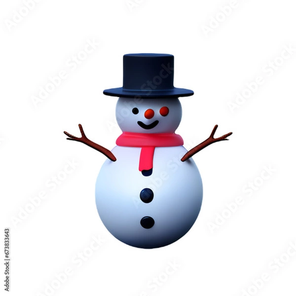 Obraz snowman with hat