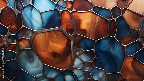 Fototapeta background of mosaic | generative AI