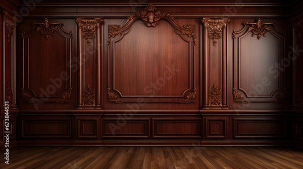 Obraz Rustic luxurious wooden background wall