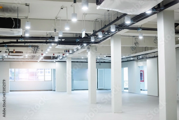 Obraz The new office space is equipped with air conditioning and lighting.