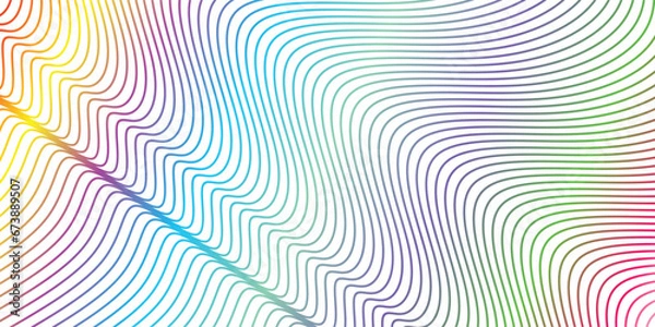 Obraz line pattern design (rainbow color)