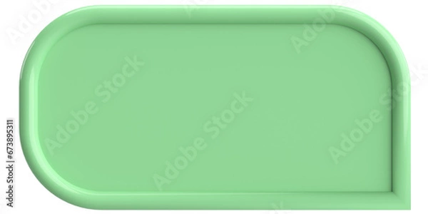 Fototapeta Price tag. Speech bubble. 3D illustration.
