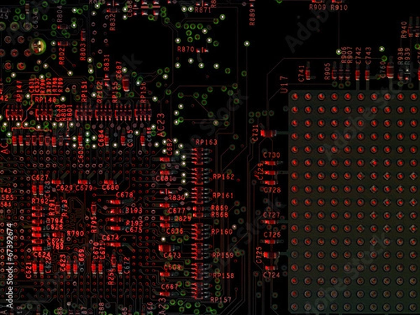 Fototapeta circuit board