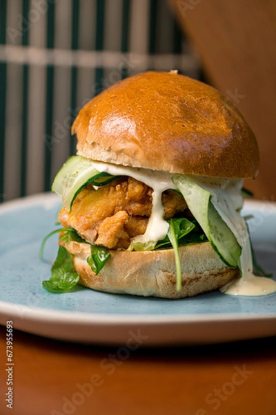 Obraz burger with fries