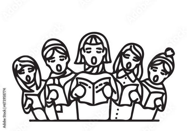 Fototapeta Choir icon