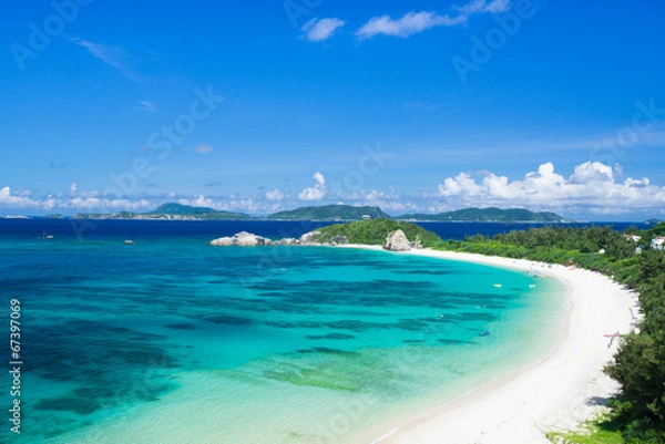 Obraz 沖縄の海・阿波連ビーチ