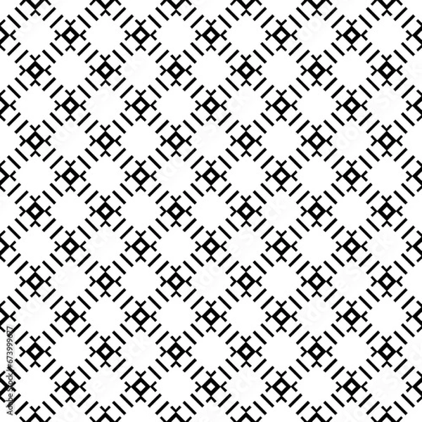 Fototapeta Black seamless abstract pattern. Overlay for background and backdrop. Ornamental design. PNG graphic illustration with transparent background.