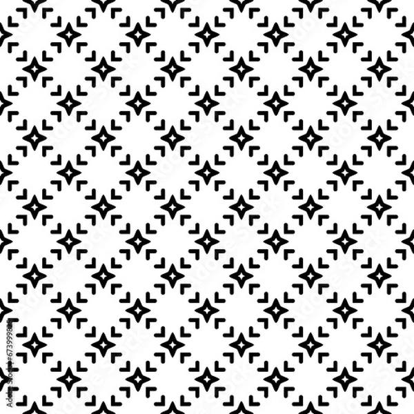 Fototapeta Black seamless abstract pattern. Overlay for background and backdrop. Ornamental design. PNG graphic illustration with transparent background.