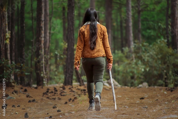 Obraz Caminando por el bosque