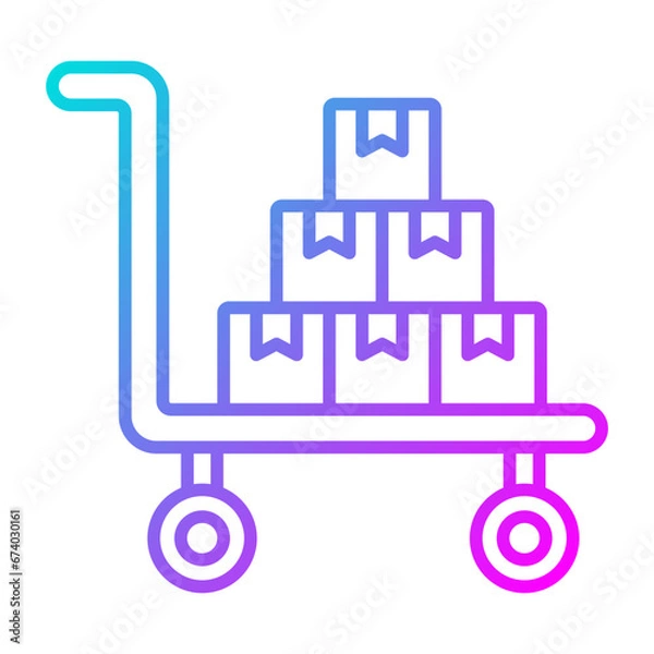 Fototapeta Trolley Icon