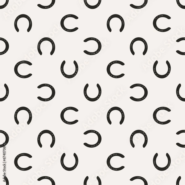 Obraz Simple modern vector pattern with horseshoes