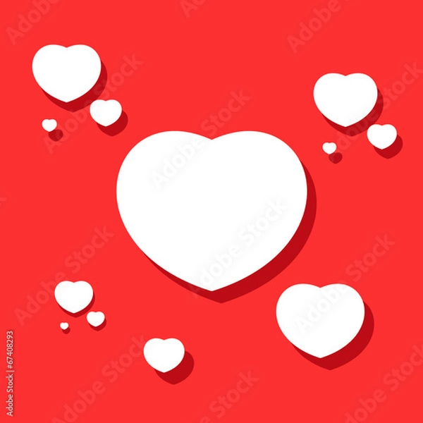Obraz Vector Hearts on Valentine's Day