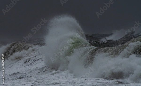 Obraz Ocean Waves On Stormy Day