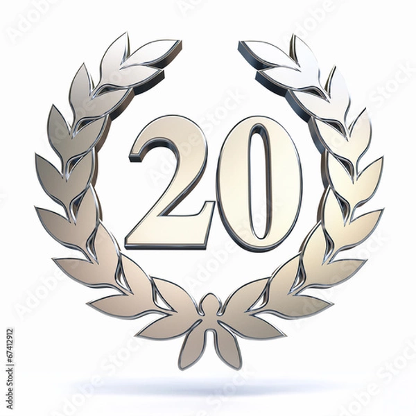 Obraz 20 Years Jubilee in silver