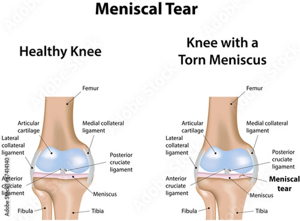 Fototapeta Meniscal Tear