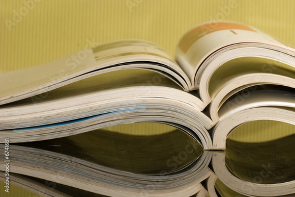 Fototapeta Magazine stack