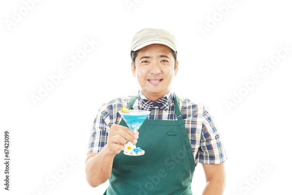 Obraz 笑顔のウェイター