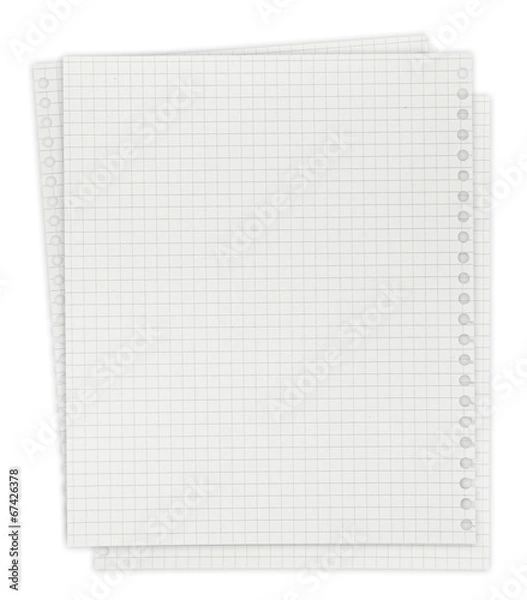 Fototapeta page ripped off from the notebook