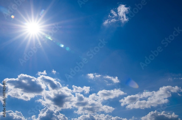 Obraz Blue sky background.