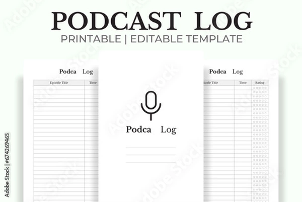 Fototapeta Podcast Log Kdp Interior