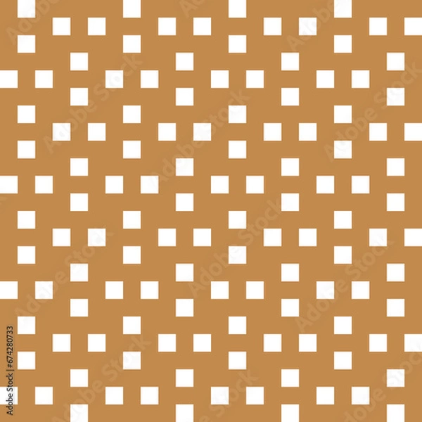 Fototapeta Seamless pattern with geometric motifs in 2 colors