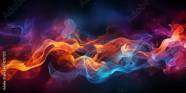 Obraz Ideal for backgrounds, designs, and creative compositions, its dynamic blend of vivid hues and mesmerizing particles captivates audiences. Elevate websites, presentations, and multimedia content with 