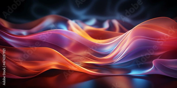 Fototapeta Vibrant color and particle-infused wallpaper, perfect for captivating visual storytelling on Adobe Stock Image. This dynamic wallpaper combines vivid hues with mesmerizing particles, offering versatil