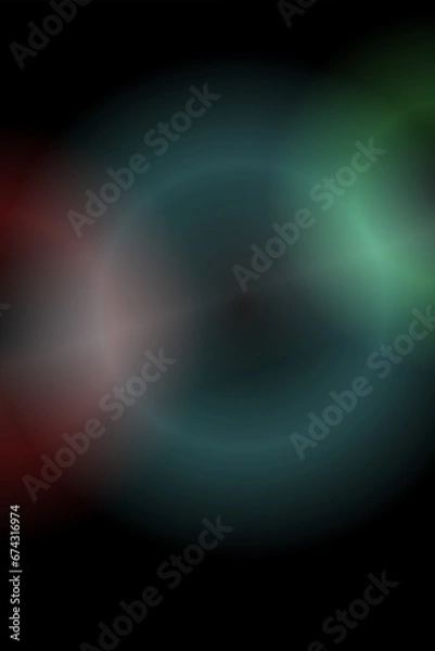 Obraz dark abstract background with bokeh defocused lights. Vector illustration for web design, wallpaper, backdrop and texture. Colorful blue green red circle gradient. 