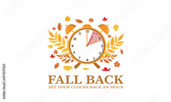 Fototapeta Fall back background 2023