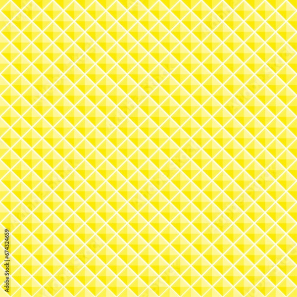 Fototapeta seamless pattern with yellow diamond. Pineapple skin texture