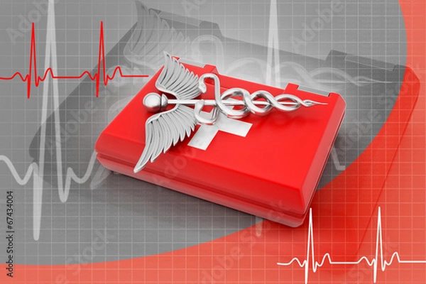 Fototapeta First aid box