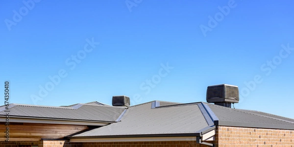 Obraz evaporative air conditioning on the roof