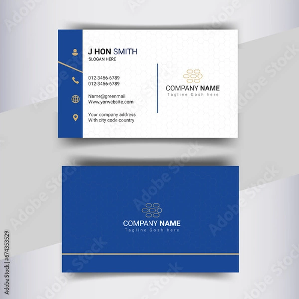 Obraz Abstract business card