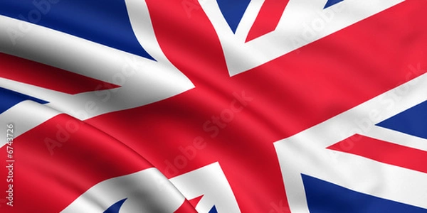 Fototapeta Renderowany Union Jack