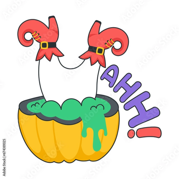 Fototapeta Witch Pumpkin 