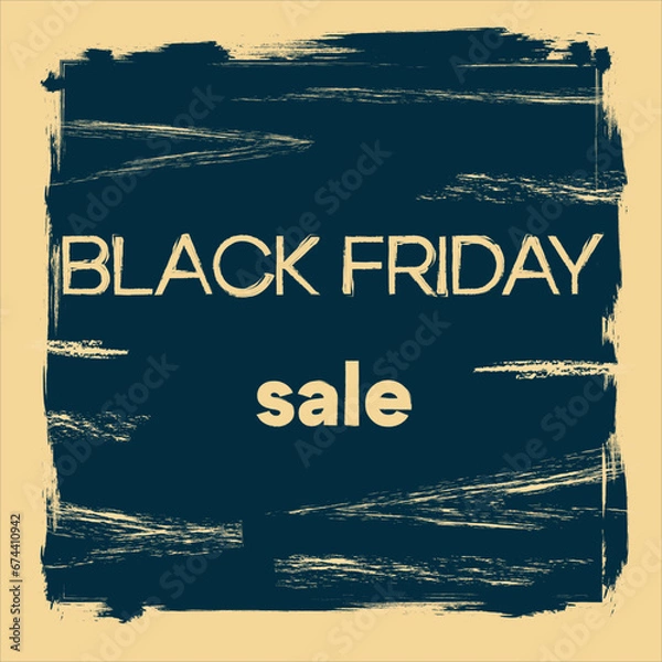 Obraz Abstract, futuristic, vintage gradient background, blue and cyan colors. Black Friday sale, cyber Monday.
