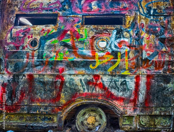 Obraz graffiti on the Car