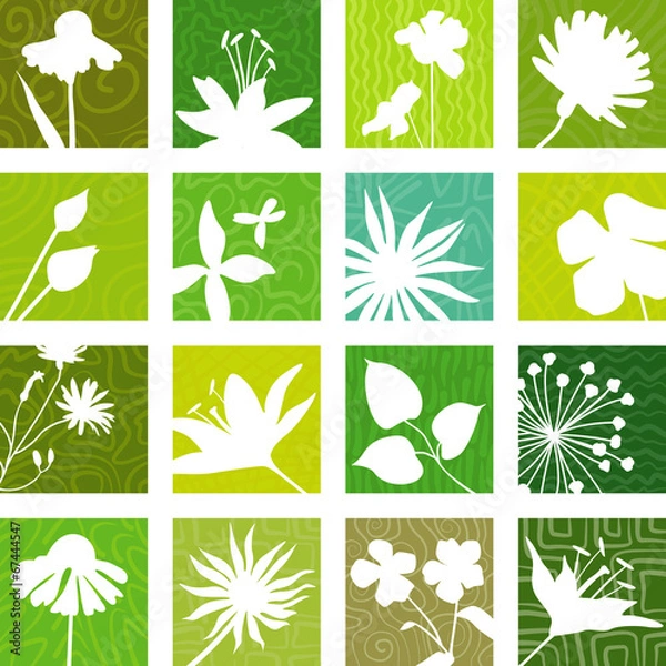 Obraz Botany icons
