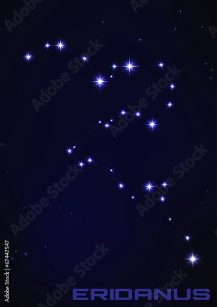 Fototapeta Eridanus constellation