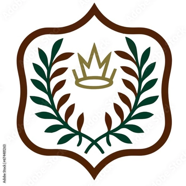 Obraz 王冠と月桂樹44j　Generative AI