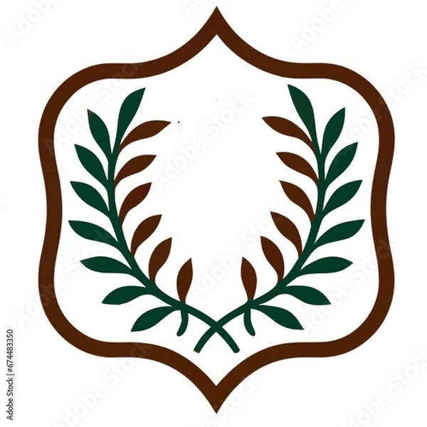 Obraz 王冠と月桂樹45　Generative AI
