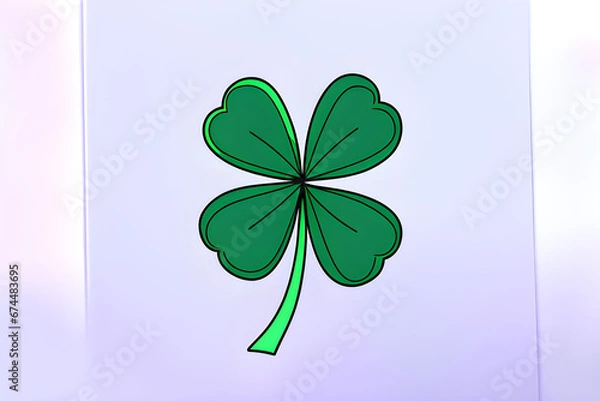 Fototapeta Draw various four leaf clovers.
Generative AI