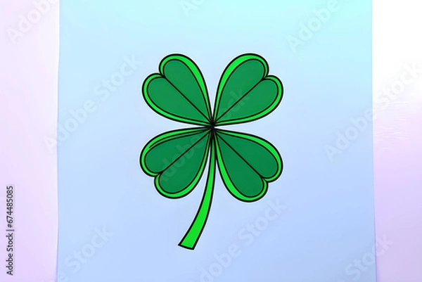 Fototapeta Draw various four leaf clovers.
Generative AI