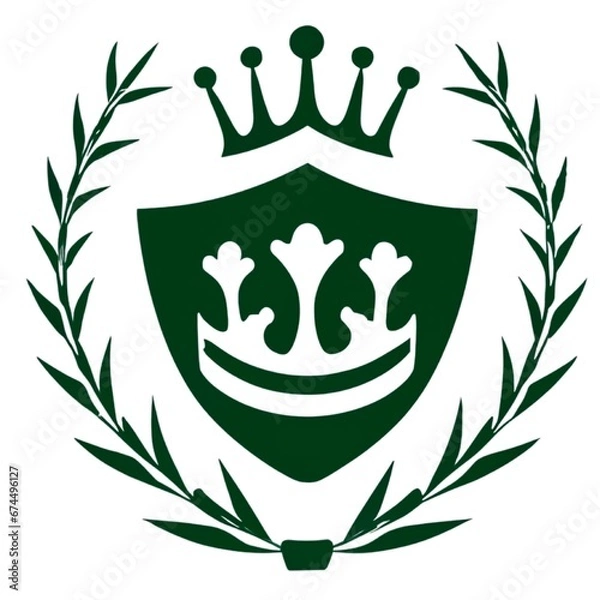 Obraz 王冠と月桂樹50　Generative AI