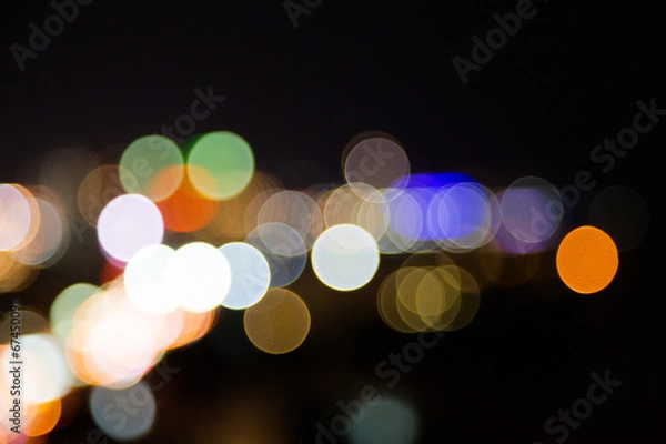 Fototapeta Night life in the City