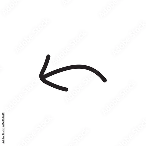 Obraz Isolated vector arrows drawn by hand