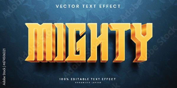 Fototapeta Mighty 3d text effect